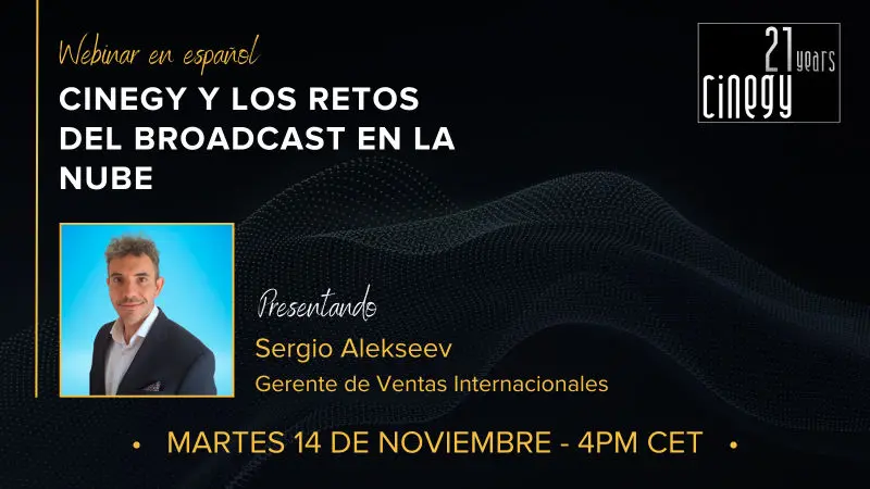 Webinar Cinegy Nube 14 Nov 2023