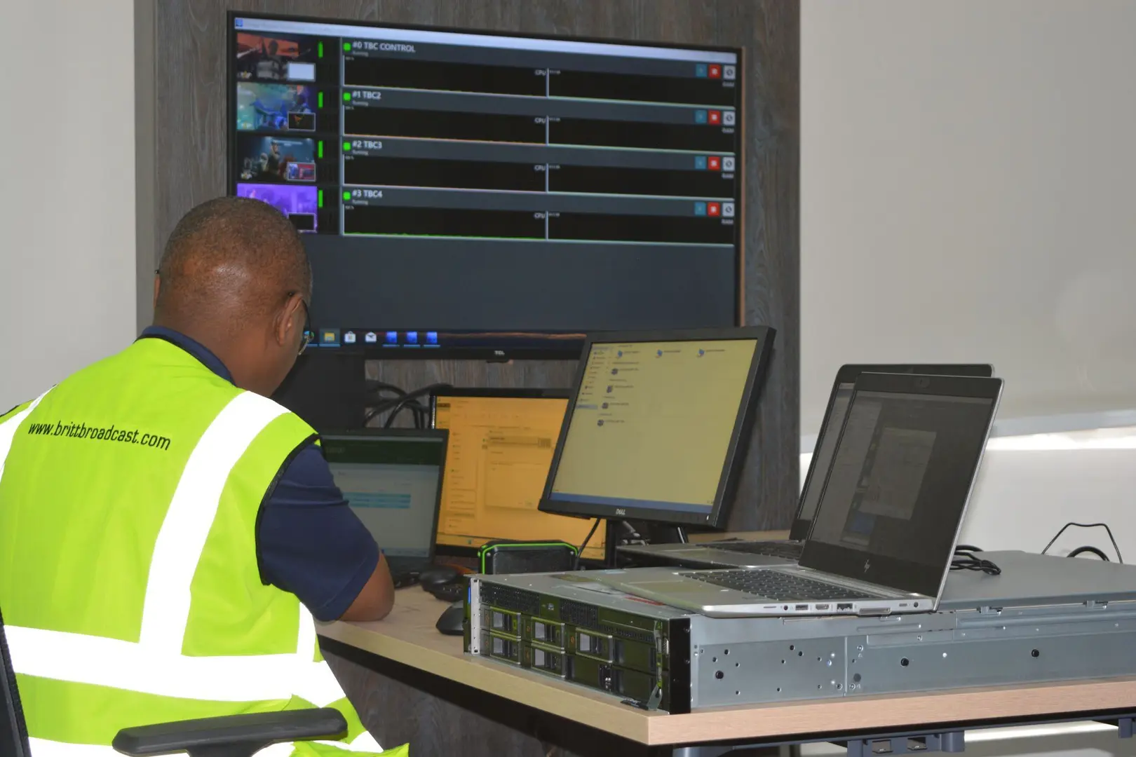 Britt Broadcast at TBC Installing Cinegy Air PRO