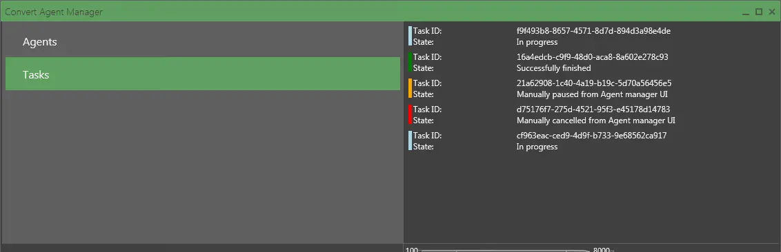 rich data on the tasks being performed and statuses of every single node in local network