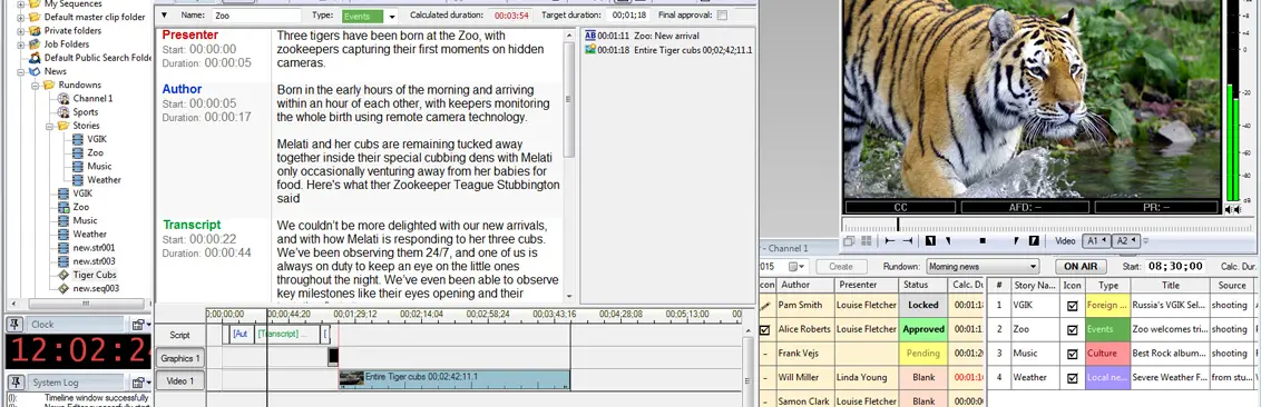 universal production tool with real-time access to Cinegy Archive media